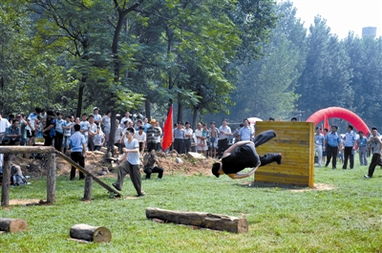 汝阳大虎岭户外运动基地开园迎宾